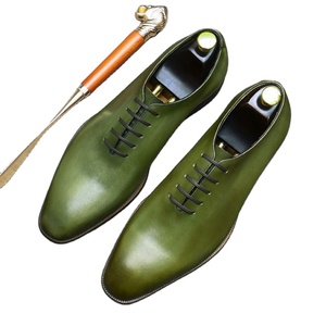 Zapatos Oxford Italianos de Lujo, Hechos a Mano, de Alta Gama, para Caballero, de Cuero, con Diseño Tallado, para Boda - Product Image 1