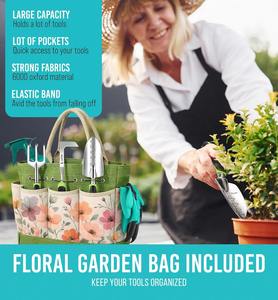 Custom Heavy Duty <b>Garden</b> <b>Tools</b> Floral <b>Set</b> Rust Proof Non-Slip Durable Gardening Supplies Ergonomic Hand <b>Tools</b> - Product Image 3