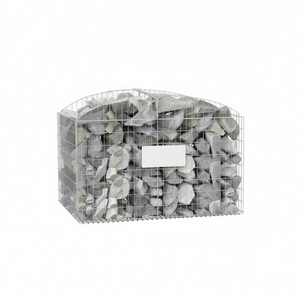 Cesta de Gabiones de 118.1x19.7x39.4 Pulgadas, Contenedor de Almacenamiento de Alambre de Hierro Galvanizado, Estilo Industrial Rectangular, Organización de Garaje - Product Image 1