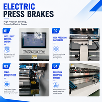 Prensa Plegadora CNC Eléctrica de Doble Servo de Alta Precisión 73T 1600mm para Plegado de Chapa Metálica de Precisión