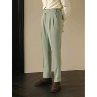 Pantalon décontracté à jambe droite de style rétro britannique mature pour homme MCP201, pantalon formel de cérémonie