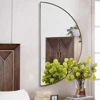 Miroir de toilette arqué vintage moderne, miroir de sol surdimensionné de style français, anthropologie