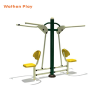 Presse pectorale assise en acier galvanisé durable, écologique, pour équipement de fitness extérieur résistant pour adultes - Prix de gros