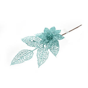 Ramo Scintillante con Foglie e Fiore Tiffany - Product Image 1