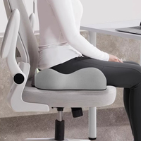 Coussin de siège en mousse à mémoire de forme SUREWALHOME pour soulager les douleurs dorsales, la sciatique, les douleurs du coccyx, l'arthrose du coccyx, la prostatite