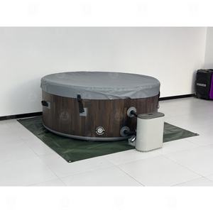 Spa <span class=keywords><strong>gonflable</strong></span> rond |   Matériau PVC durable avec <span class=keywords><strong>pompe</strong></span> à circulation d'eau - Product Image 1