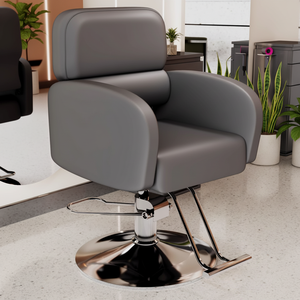 เก้าอี้ตัดผมหนังคลาสสิกทันสมัย ทนทาน อุปกรณ์ทำผมระดับมืออาชีพ เก้าอี้จัดแต่งทรงผมที่สะดวกสบายสำหรับร้านตัดผม - Product Image 6