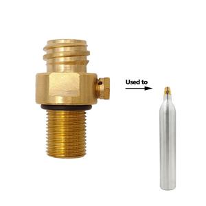 Válvula de entrada de CO2 recargable M18*1.5 personalizable para salida TR21-4, compatible con tanque de cilindro de carbonatador de CO2 Sodastream - Product Image 5