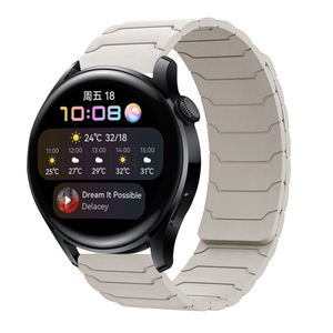 Correa de silicona magnética IVANHOE 18mm 20mm 22mm para Samsung Galaxy Watch 3 4 5 6 /Gear S3/Active <span class=keywords><strong>2</strong></span> Sport <span class=keywords><strong>Amazfit</strong></span> Bip <span class=keywords><strong>GTR</strong></span> Band - Product Image 3