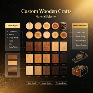 Articles artisanaux en bois personnalisés avec bois massif ou placage, taille, forme, couleur, finition, logo, structure, fonction et options d'emballage - Product Image 5