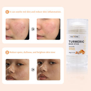 Masque en bâtonnet au curcuma, à la vitamine C et à l'arbre à thé, contrôle le sébum, combat l'acné, nettoie les pores, booste l'éclat, peau grasse, 3 à 4 fois par semaine, 40g - Product Image 3