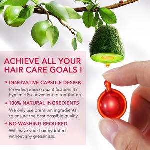 Fabrieksgroothandel 40 Haarserumcapsules Voeden Glad Glanzend Haar Reparatie Beschadigde Haarherstellende Vitamine 2-In-1 Formule - Product Image 2