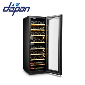 Compressor de 30 garrafas para vinho, refrigerador de vinho ativo espelhado