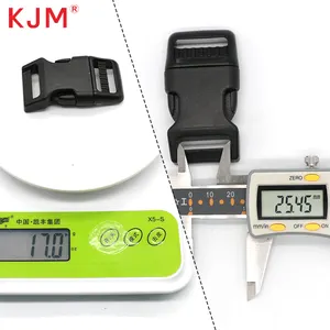 KJM Haustier-Hundehalsband-Hardware mehrfarbige Pom-Schwerlast einstellbarer Snap-Clip starker Pull Kunststoff Schnellverschluss-Schnalle