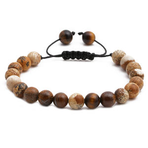 <span class=keywords><strong>Bracelet</strong></span> extensible en pierre naturelle fait main, yoga, méditation, cristal de guérison, <span class=keywords><strong>macramé</strong></span>, bohème, <span class=keywords><strong>bracelet</strong></span> d'amitié - Product Image 2