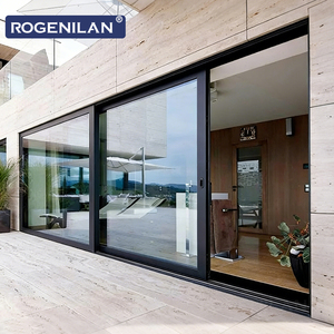Portes coulissantes de patio en aluminium à double vitrage étanches Rogenilan Florida, isolation thermique, portes à levage et glissement pour maisons - Product Image 6