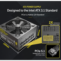 Great Wall Dragon 1650DA 1650W 80PLUS Gold Tam Modüler ATX3.1 Oyun Bilgisayarı Masaüstü PC için Güç Kaynağı (PSU)