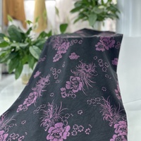 Tela Crepé Tejida de Poliéster 100% con Estampado Floral Koshibo Personalizado, Impresa Digitalmente, para Vestidos de Niña, Ideal para Forro y Bodas