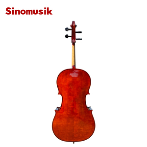 <span class=keywords><strong>Violonchelo</strong></span> HC35 de Arce Flameado Barnizado a Mano en Rojo Marrón Brillante de la Marca Sinomusik - Product Image 3