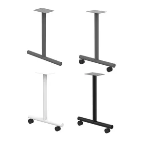Metal Office Work Table Leg Heavy Duty T-shaped Steel Table Legs Supports