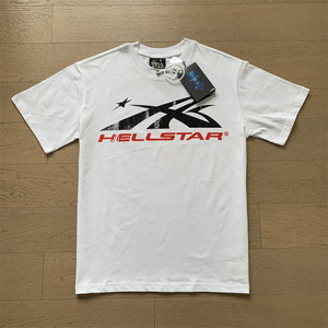 Camiseta de Verano para Hombre, Estilo Casual, 100% Algodón, Diseño Vintage con Estampado de Personajes de Hell Star, Manga Corta - Product Image 4