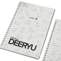 Carnet à spirales blanc crème A5, couverture souple, papeterie pour l'étude et le bureau
