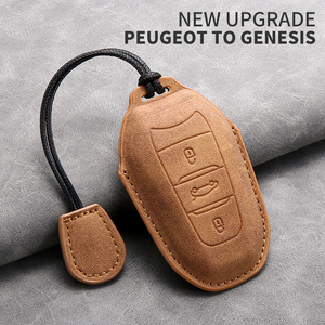 En stock – Vente en gros transfrontalière d'usine – Housses de clés en cuir pour Peugeot 508L, 4008, 408X, 308, <span class=keywords><strong>3008</strong></span>, 5008 – Accessoires de <span class=keywords><strong>porte</strong></span>-clés de voiture - Product Image 4