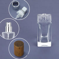 Flacon pulvérisateur de parfum en verre vide, atomiseur de luxe rechargeable 30ml 50ml 100ml, emballage cosmétique de voyage à brume fine, vente en gros en vrac