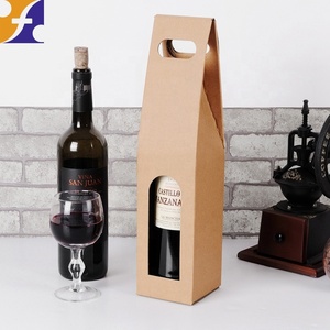 Boîte-cadeau pliable en carton avec logo personnalisé emballage de sac pour bouteille unique champagne vodka liqueur whisky vin verre - Product Image 6