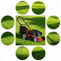 Tondeuse à gazon CE pour parcours de golf 173cc, poussée manuelle, 20 pouces, bac de ramassage 55L, 7 vitesses, équipement agricole, moteur pour fairway européen