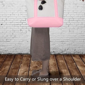 Sac fourre-tout en coton biologique recyclé personnalisé de haute qualité, sac fourre-tout en toile avec logo imprimé sur mesure - Product Image 2