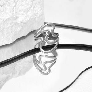 2026 Extremely Simple Style Three-layer Open <b>Ring</b> Niche Design <b>Adjustable</b> Unisex's Stainless Steel <b>Rings</b> Wholesale Jewelry - Product Image 5