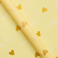 Papier BOPP enduit de PVC double face de haute qualité, imperméable, style coréen, pour emballer des bouquets de fleurs et des cadeaux