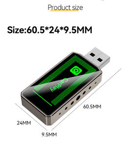 Dongle Inalámbrico 2 en 1 para Carplay y Android Auto, con Puerto USB, Universal para IOS y Android, Suministro de Fábrica - Product Image 2