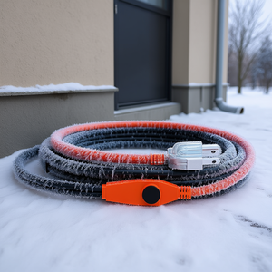 Heat Tape Pipe Heating <b>Cable</b> 18FT 7W FT Built In Thermostat For Effective Pipe Warmth - Product Image 2