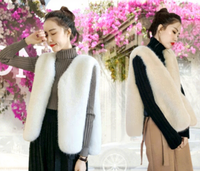 Gilet court amincissant sans manches en fausse fourrure, direct fabricant, Luxe Essentiels, sans cruauté, chaud, hiver, tendance, vintage, pour femme