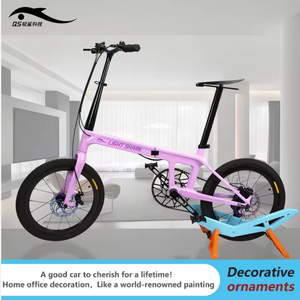 Bicicleta Plegable Light Shark Tech de <span class=keywords><strong>20</strong></span>'' con Cuadro de Fibra de Carbono, Frenos de Disco y Llantas de Aleación de 7 Velocidades para Ciudad - Product Image 5