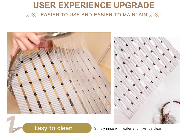Manufacturer Shower Non Slip Bathroom anti slip extra long large bath mat(图7)