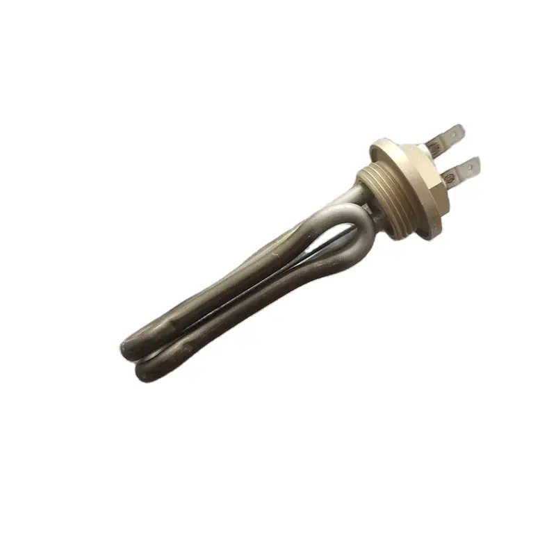 custom made L110mm 6.8mm Brass thread G 1 inch sheath incoloy tubular water heater