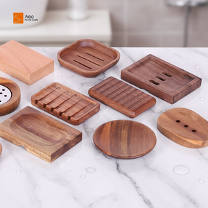 Porte-savon rectangulaire moderne en bois d'acacia durable, écologique, pour salle de bain et cuisine, support pour savons naturels et pains de savon de <span class=keywords><strong>douche</strong></span> - Product Image 4