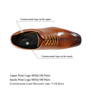 Chaussure Derby Oxford Marron de Luxe à Lacets pour Homme Grande Taille, Bout Carré, Idéale pour Affaires et Mariages - Product Image 4