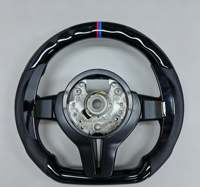 Volant sport en bois personnalisé avec palettes de changement de vitesse en cuir pour BMW G20 G30 G05 F30 F10, kit de volant de voiture amélioré