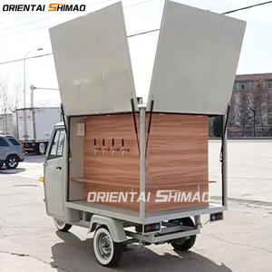 Bar Food Truck Crêpe Barbe à papa Glace Tricycle Tuk Tuk Haute note électrique Piaggio chariot de vente de nourriture remorque de café - Product Image 3