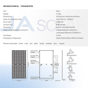 Panel solar <span class=keywords><strong>JAsolar</strong></span> <span class=keywords><strong>550W</strong></span> 555W Paneles de techo solares bifaciales Hogar - Product Image 3