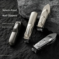 Coupe-ongles professionnel créatif en forme de voiture, en acier inoxydable durable, avec compartiment de rangement anti-éclaboussures, grande taille, pour ongles individuels