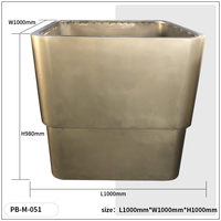Jardinière en métal plaqué or sur mesure, grande taille, épaisse, pour extérieur, fournitures de jardin, livraison de pots et jardinières à fleurs