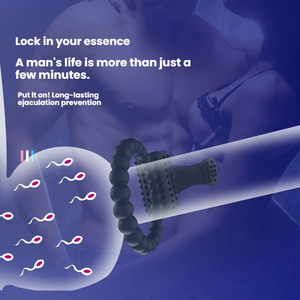 <span class=keywords><strong>Anneau</strong></span> <span class=keywords><strong>vibrant</strong></span> pour homme, essence de verrouillage, double <span class=keywords><strong>point</strong></span> pour stimuler les produits pour adultes, jouets sexuels, rechargeable par USB, étanche, vibrateurs pour couples - Product Image 2