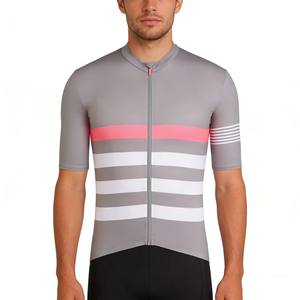 Maillot de Ciclismo Unisex con Rayas Coloridas y Transpirables, Ropa de Ciclismo Profesional, Ropa Deportiva, Equipamiento para Ciclismo de Larga Distancia, Personalización al por Mayor - Product Image 5