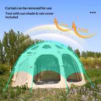 Tente de camping sphérique de 5 mètres de diamètre, ouverture automatique rapide quatre saisons, pour 3-5 personnes, moderne, monocouche, imperméable, vente en gros