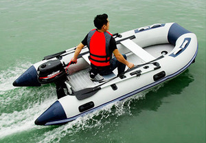 Boat Fishing Boats QIBU Factory Wholesale Pvc Inflatable Boat Aluminum Floor Rubber Dinghy Inflat Fishing Boats With Ce Certificate